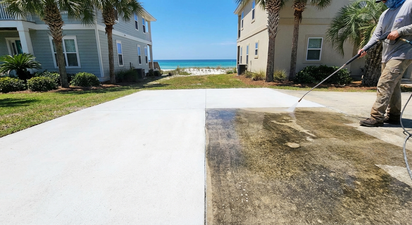 Driveway Cleaning in Destin That Brings Back the Shine