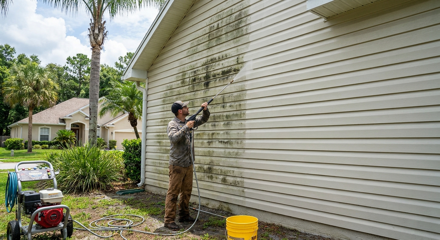Can Pressure Washing in Florida Remove Mold from Siding?